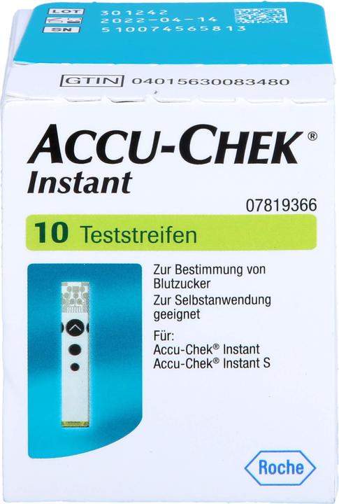 Produktbild Roche ACCU-CHEK Instant Teststreifen, 1X10 St TTR (Teststreifen)
