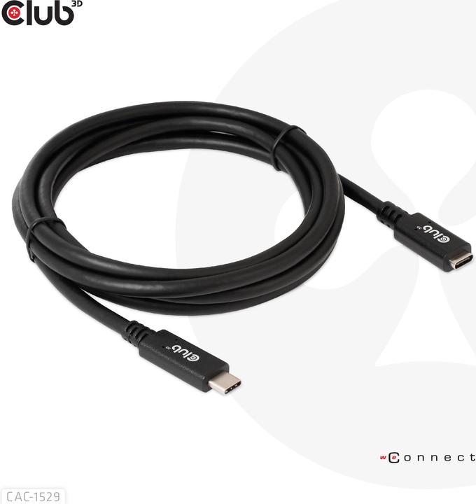 Image du produit Club 3D USB C — USB C (1 m, USB 3.0, 60 W)
