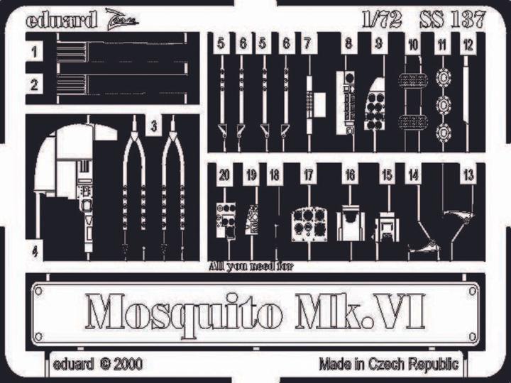 Actual product image Eduard DH.98 Mosquito Mk.VI