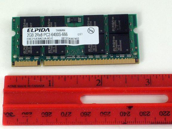 Image du produit HP MEM 2GB PC2-6400 800DDR 1 (1 x 2GB, 800 MHz, DDR2-RAM, SO-DIMM)