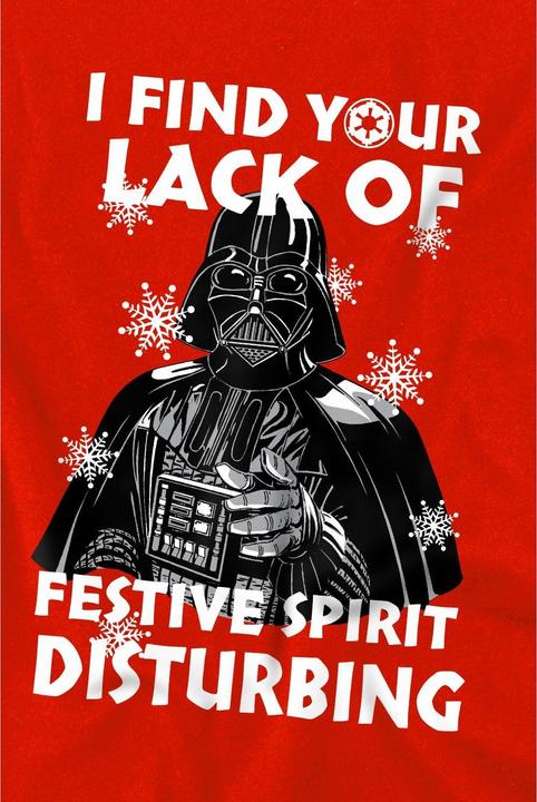 Immagine prodotto Star Wars Lack Of Spirit Maglietta Natale Darth Vader Bambini (128)