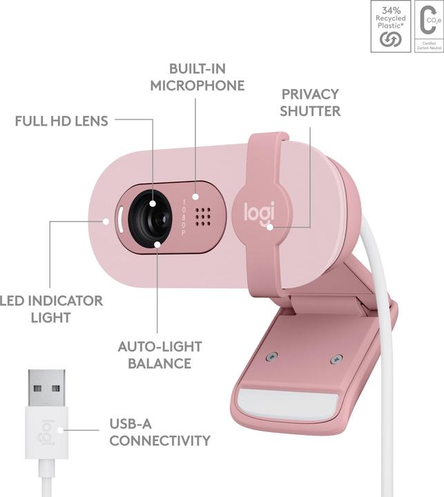 Immagine prodotto Logitech Brio 100 (2 Mpx)