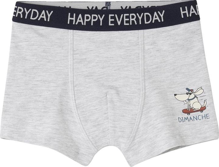 Actual product image Vertbaudet Bio-Kollektion: 7er-Pack Jungen Boxershorts mit Wochentag und Schriftzug (92, pack of 7)