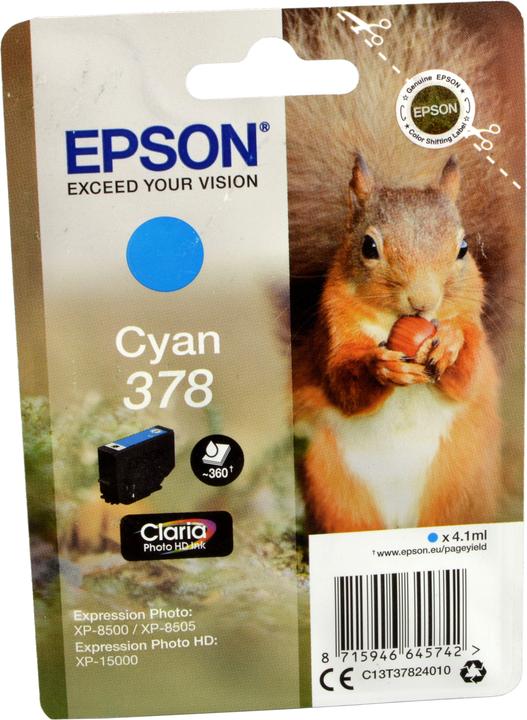 Actual product image Epson 378 Claria Photo HD (C)