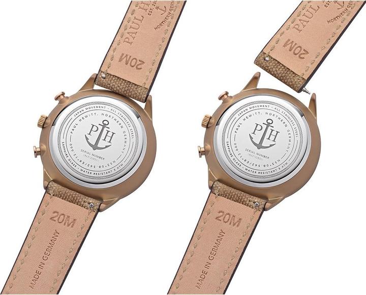 Productafbeelding Paul Hewitt Lijn Wit Zand (Chronograaf, 42 mm)