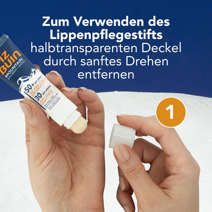 Actual product image Piz Buin mountain (Sun stick, Suntan cream, SPF 50+, 20 ml, 40 g)