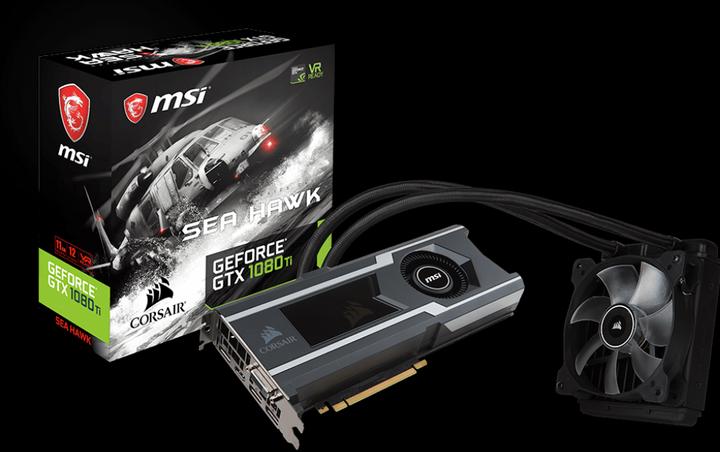 Actual product image MSI GeForce GTX 1080 Ti SEA HAWK X (11 GB)