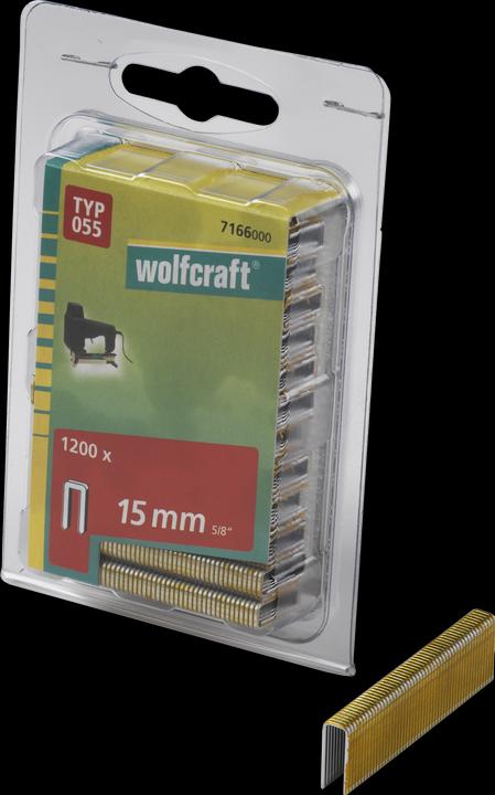 Actual product image wolfcraft wolfcraft 1200 Schmalrückenklammern Typ055, 15mm