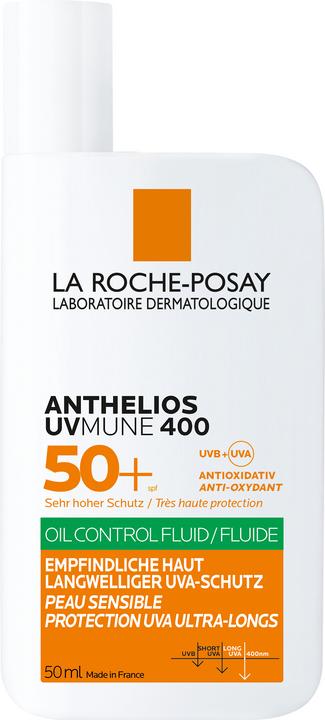 La Roche Posay Anthelios UV Mune Oil Control Fluid (Sun cream face, SPF 50+, 50 ml, 49 g)