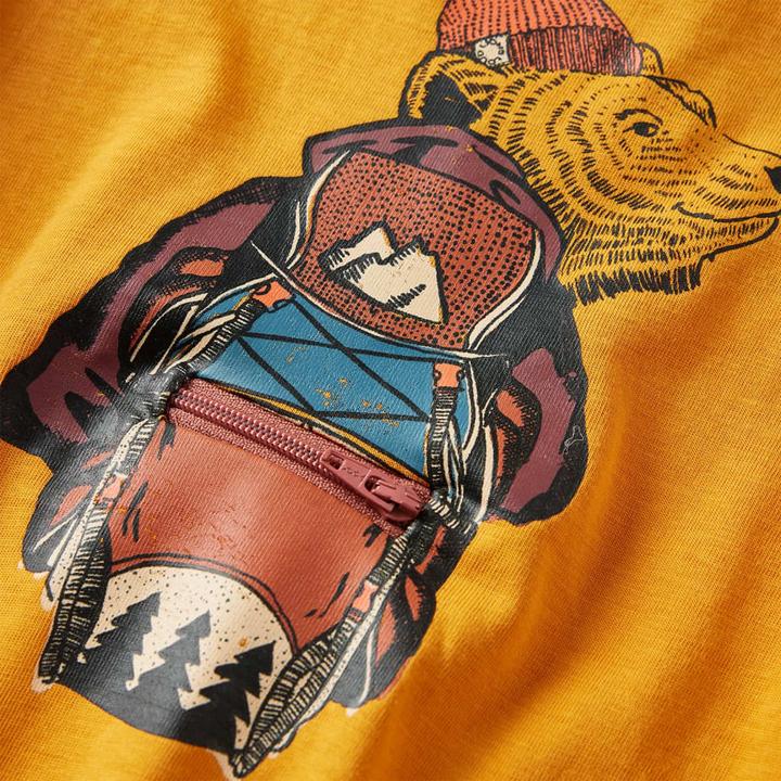 Immagine prodotto VidaXL Camicia da bambino a maniche lunghe ocra 128,Materiale: 100 (128)