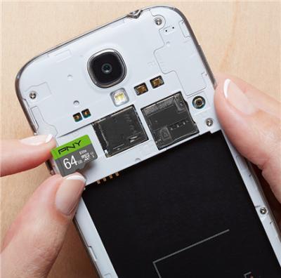 Actual product image PNY microSDXC Card Elite UHS-I U1 64 GB (64 GB, SDXC, U1, UHS-I)