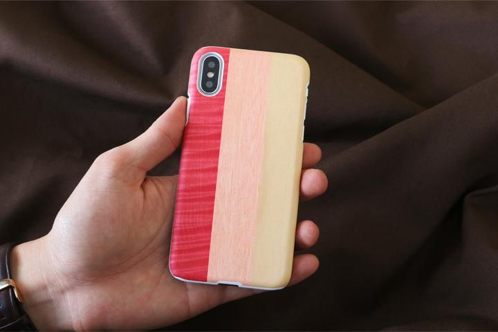 Actual product image Man&Wood SmartPhone case iPhone X/XS pink pie white (Apple iPhone X, Apple iPhone XS)