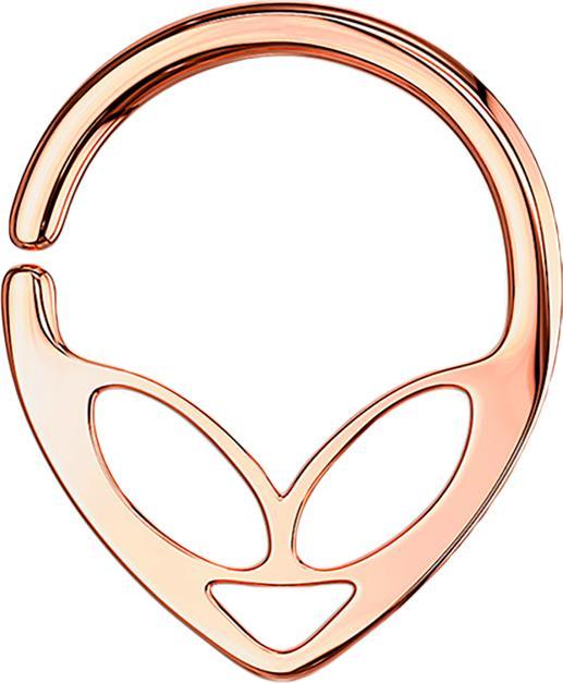 Star Piercing Micro Piercing Ring rosegold Alien (Chirurgenstahl 316L, ohne Messing)