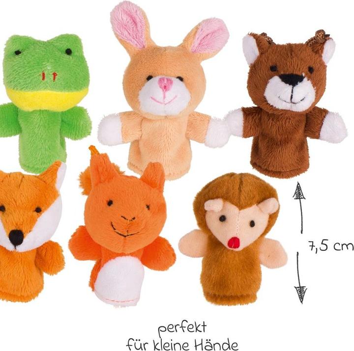 Produktbild Goki Waldtiere Fingerpuppe 8-er Set