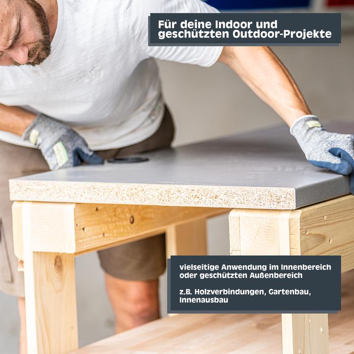 Produktbild Helpmate Universalschrauben Senkkopf 3,5x30, gelb passiviert, T-Antrieb, 800 Stück (800 Schrauben pro Stück)