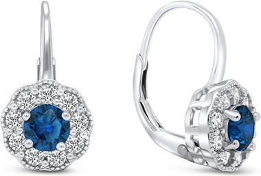 Brilio Silver - Dazzling silver earrings with zircons EA333WB