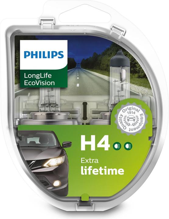 Image du produit Philips H4 LongLife Ecovision (H4)