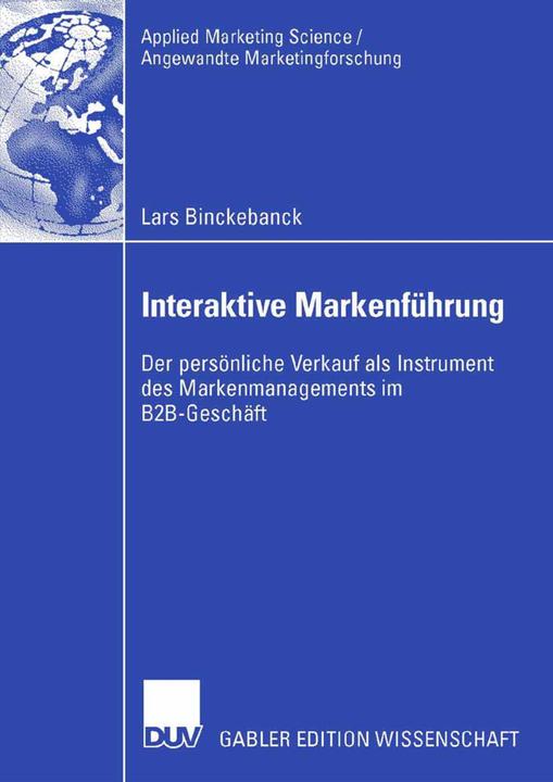 Actual product image Interaktive Markenführung (German, Lars Binckebanck, 2006)