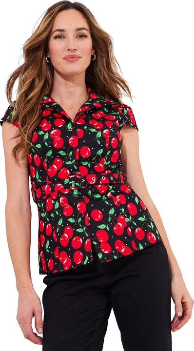 Actual product image Joe Browns Cherry Vintage Belted Top (42)