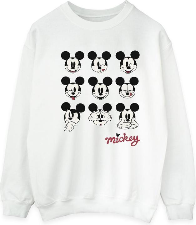 Disney Mickey Mouse Many Faces Sweatshirt (L)