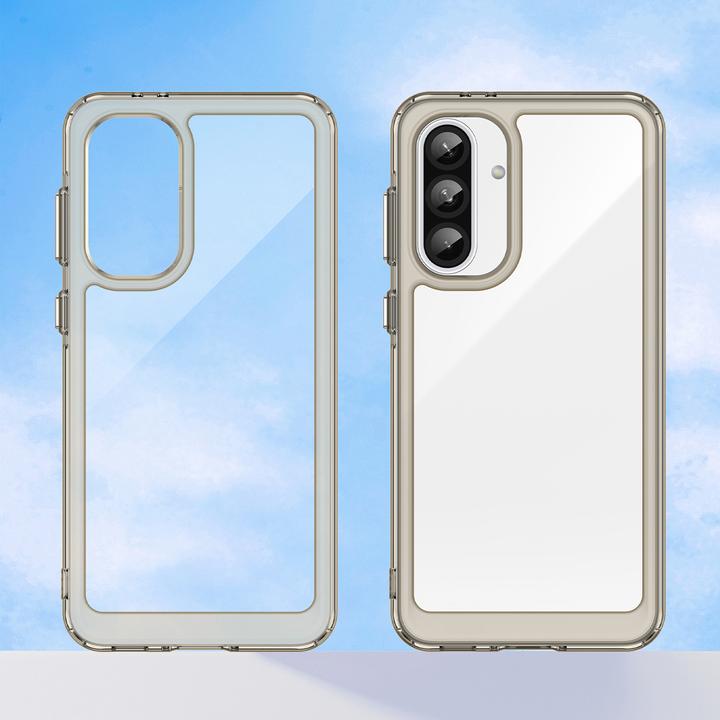 Produktbild Hurtel Outer Space Case für Samsung Galaxy A26 Cover mit flexiblem Rahmen - Halbtransparent, Schwarz (Samsung Galaxy A26)