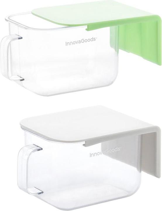 Actual product image InnovaGoods 2x self-adhesive kitchen container (0.42 l)