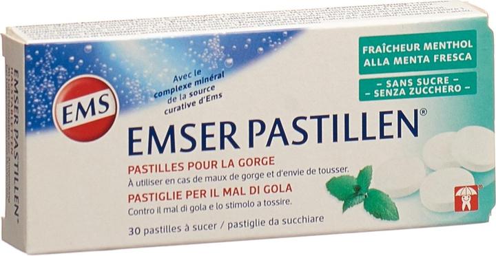 Emser Pastillen zuckerfrei Mentholfrische (30 Stück)