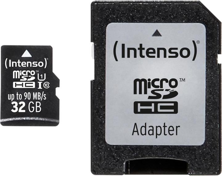 Image du produit Intenso microSD professionnel (32 Go, microSDHC, U1, UHS-I)
