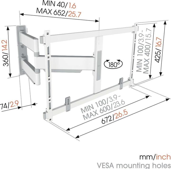 Produktbild Vogels TVM 5645 (Wand, 77", 45 kg)