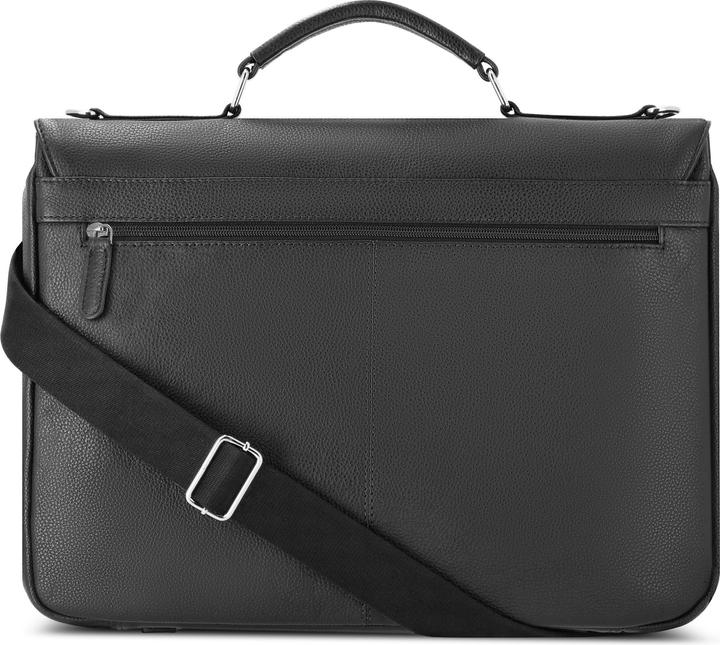 Actual product image Bugatti Valencia briefcase RFID leather 40 cm laptop compartment