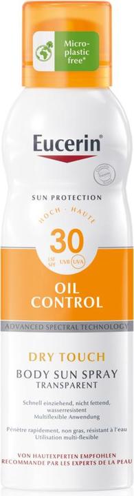 Eucerin SUN Body Oil Control Dry Touch Gel-Creme LSF 30 (Sonnenöl, SPF 30, 200 ml, 230 g)