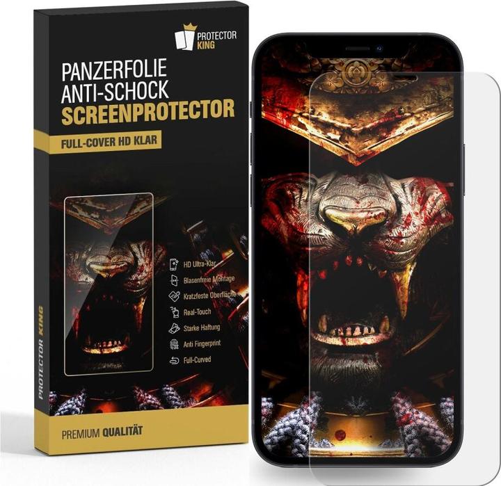 Produktbild Protectorking 3x Panzerfolie Anti-Shock HD Klar (4 Stück, Apple iPhone 11)