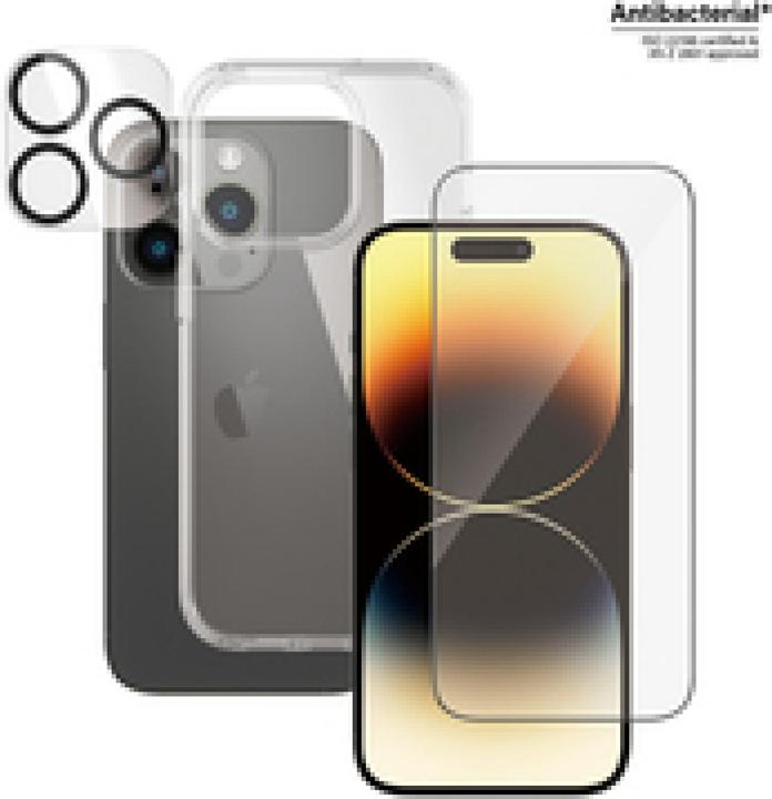 Actual product image PanzerGlass ™ 3-in-1 Protection Set for Apple iPhone 14 Pro (1 Piece, Apple iPhone 14 Pro)