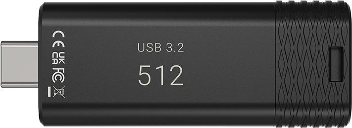Actual product image PNY Pro Elite V3 Type-C USB 3.2 512GB Flash Drive (512 GB, USB-C)