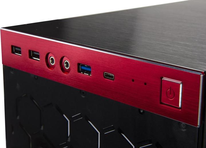 Actual product image In Win 805 red/black (ATX, mATX, Mini-ITX)