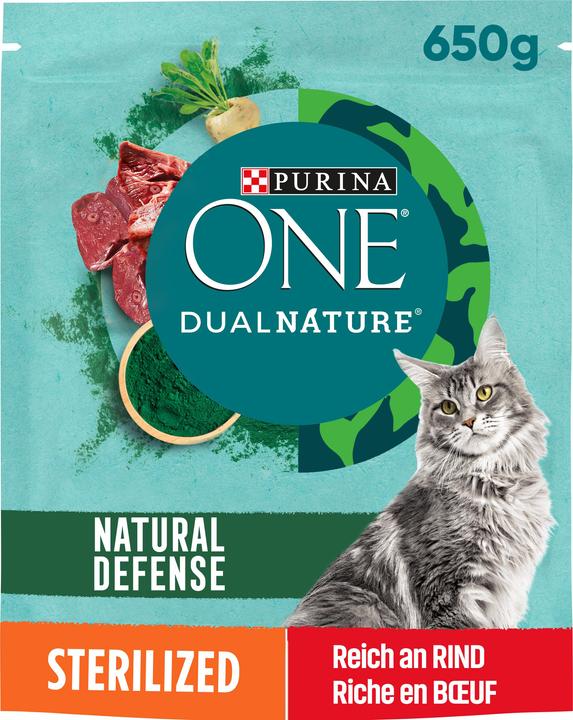 Produktbild Purina ONE DualNature NATURAL DEFENSE Sterilcat mit Spirulina & Rind (Adult, 1 Stk., 670 g)