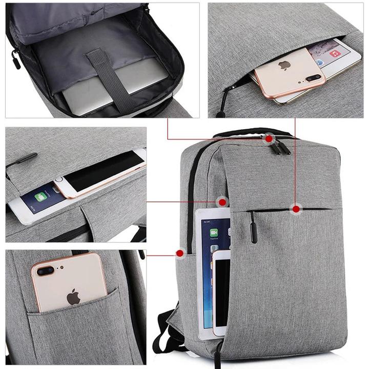 Produktbild Only-Bags.Store 15,6-Zoll-Laptop-Rucksack Nylon Reise-Laptop-Rucksack Usb Aufladen Computer Schule Rucksäcke