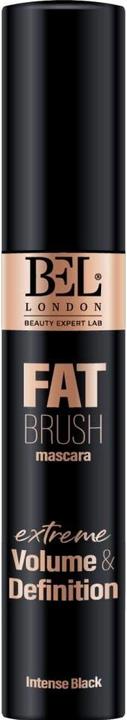 Produktbild BEL London Fat Brush Volumizing and Lengthening Mascara - Black for Defined, Thick, and Curled Lashes - Premium (Schwarz)