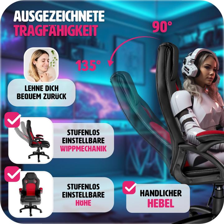Image du produit tectake Fauteuil de bureau Tyson
