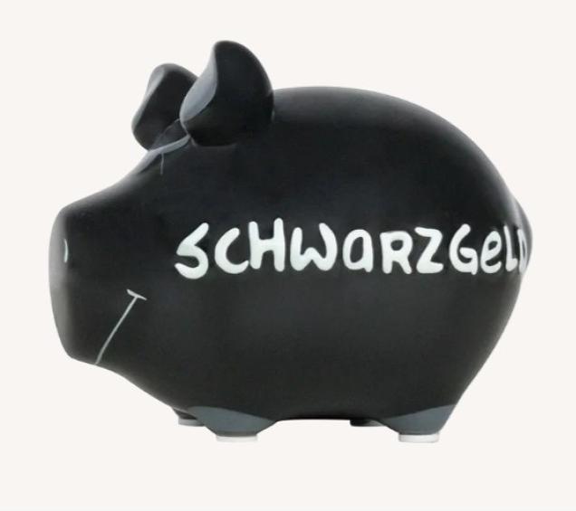 Image du produit G. Wurm Monster Sparschwein-Schwarzgeld (30 x 25 x 25 cm)