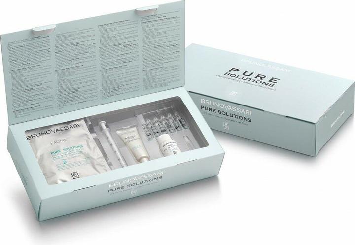 Actual product image Bruno Vassari Pure Solutions Set - Balance Fluid Vitamin A Hydrating Emulsion 20 Ml, Cream Mask 30 G (Facial care set)