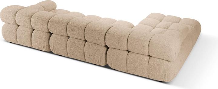 Actual product image Micadoni Velvet Modular Left Corner Sofa, "Bellis", 4 Seats, 282x155x70 Made in Europe (Corner sofa)