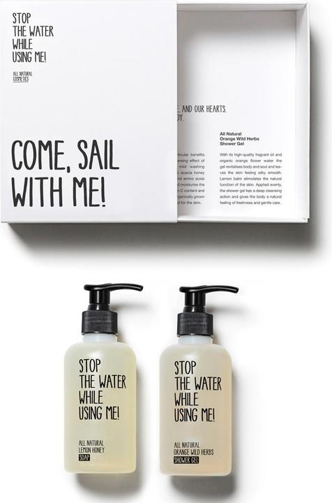 Actual product image Stop The Water While Using Me! Sailer Kit - Lemon Honey Soap & Orange Wild Herbs Shower Gel (Liquid soap, 200 ml)