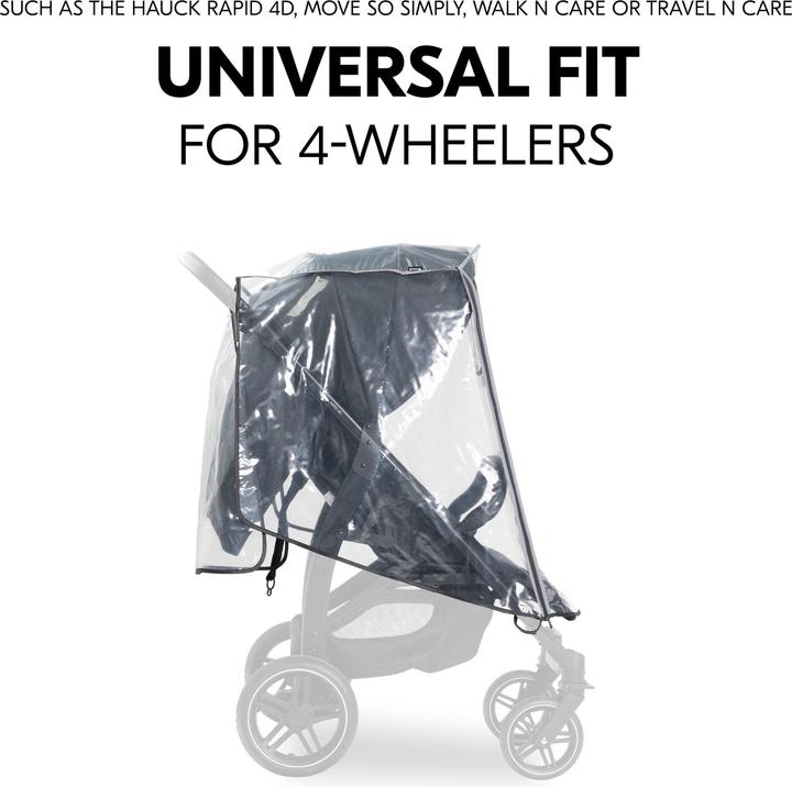 Actual product image Hauck Pushchair Raincover 4W