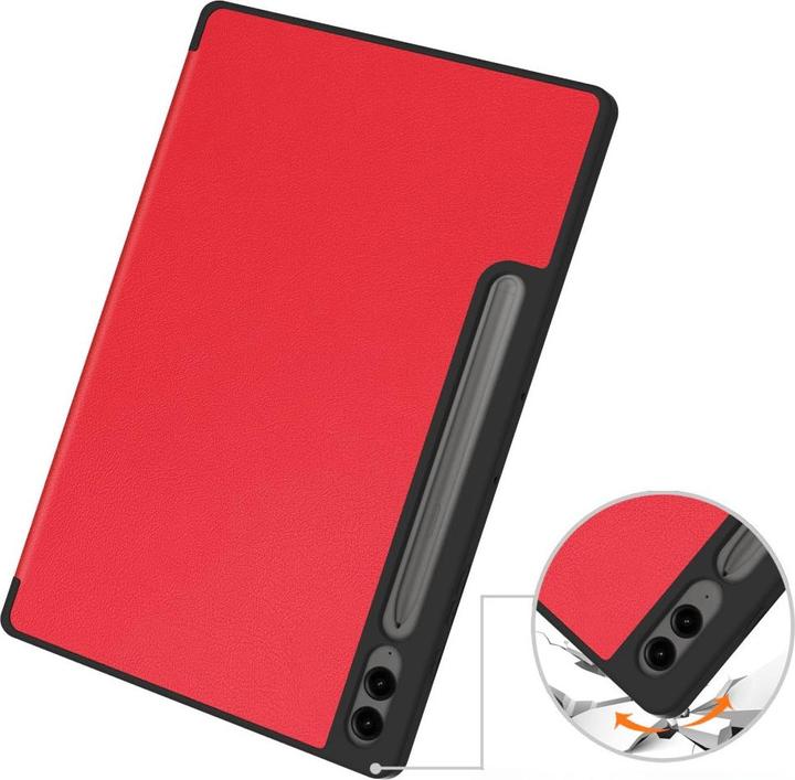 Produktbild Cover-Discount Galaxy Tab S9+ / S9 FE+ - Smart Case Silikon rot (Galaxy Tab S9+, Galaxy Tab S10+, Galaxy Tab S9 FE)