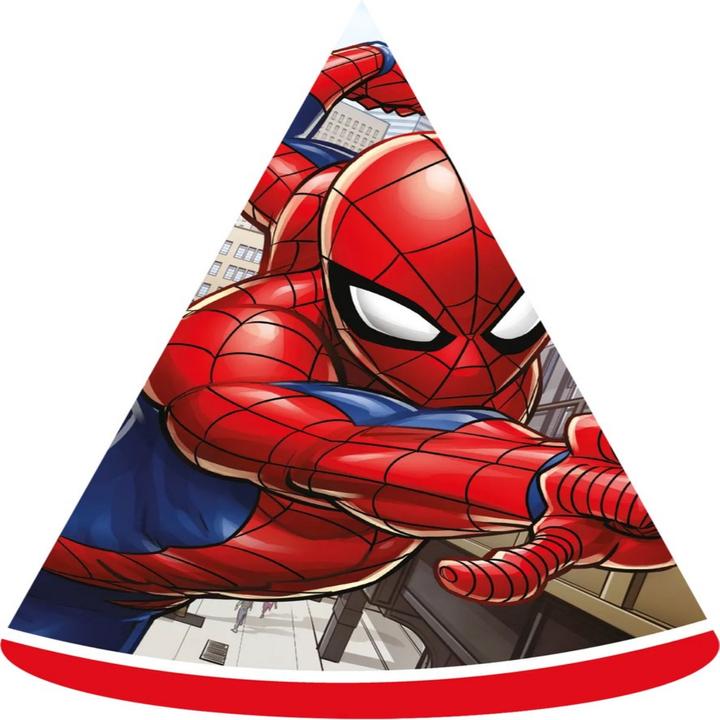 Actual product image Procos Spiderman Party Hats Crime Fighter