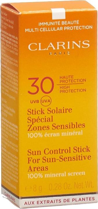 Actual product image Clarins Sun Control (Suntan cream, SPF 30, 8 ml, 8 g)