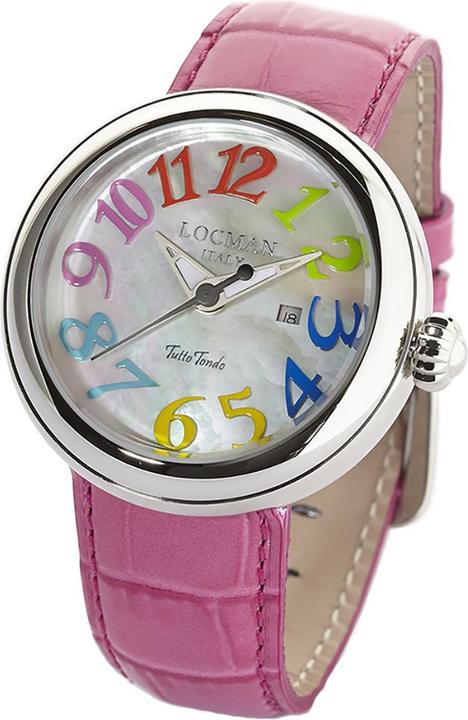 Produktbild Locman Italy Damenuhr Tutto Tondo pink Ref. 0360 (Analoguhr, 40 mm)