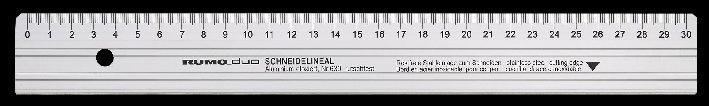 Produktbild Rumold Schneidelineal DUO 30,0 cm, silber (30 cm)