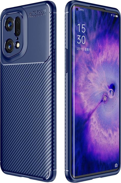 Produktbild Cover-Discount OPPO Find X5 Pro - Carbon Fiber Case blau (Oppo Find X5 Pro)